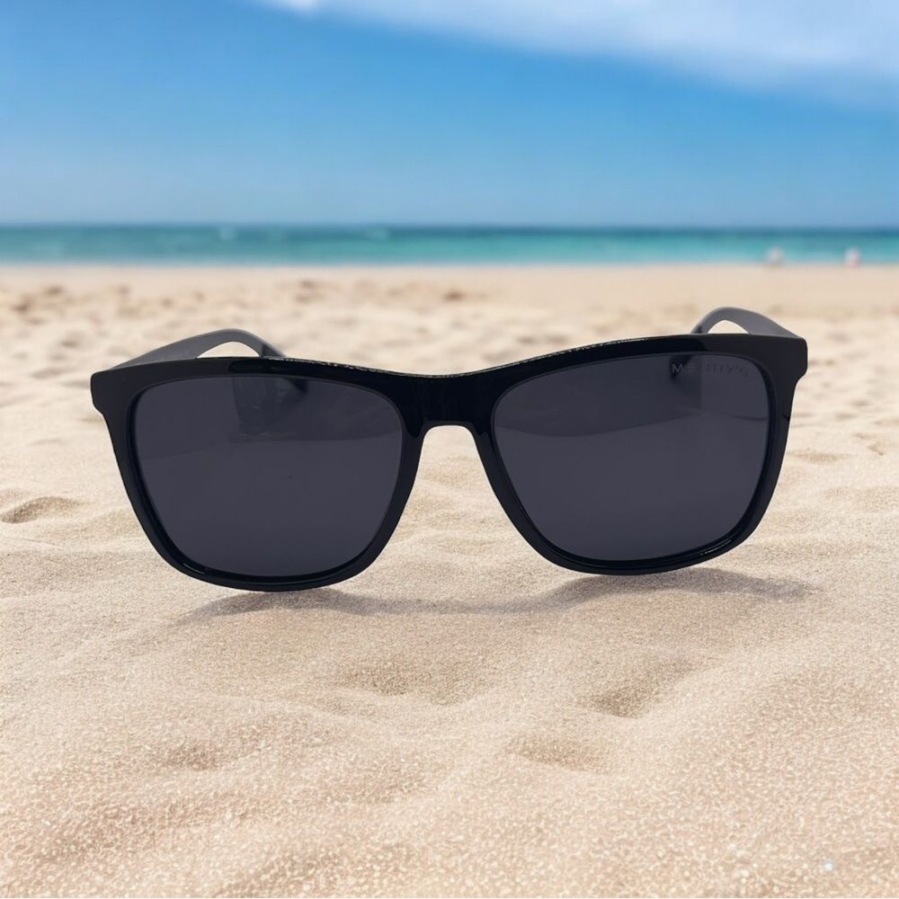 Merry’s UNISEX Polarized Sunglasses Black Frame Gray Arms